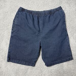 Vintage Hawaiian Flavor Short Size 2XL Blue Stretch Waist Dark Wash